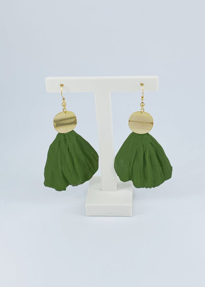 Pendientes Hojas Verdes Vivas COL02